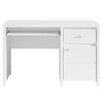 Стол компьютерный Кристина BIU1D1S/120 Белый/белый глянец ВМК (БРВ) Украина