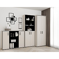 Набор мебели в гостиную Прайм N100053 Кашемир / черный Гербор (Gerbor) Украина