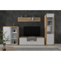 Набір меблів у вітальню Ски N100030 Німфея альба / дуб аппалачі Гербор (Gerbor) Україна