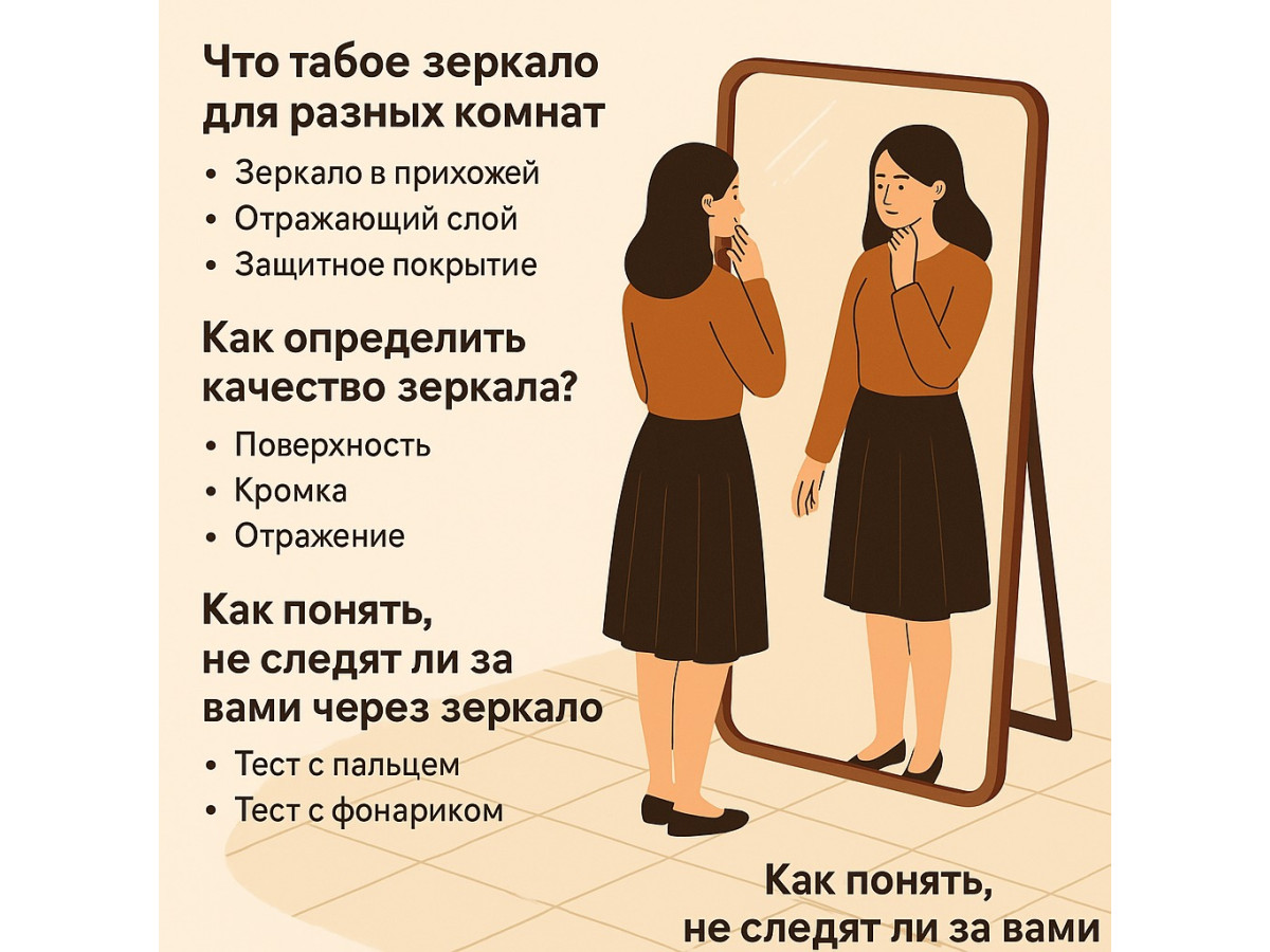 Как выбрать идеальное зеркало, где разместить и как защитить свою приватность