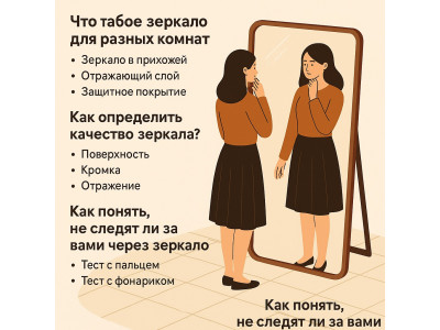 Как выбрать идеальное зеркало, где разместить и как защитить свою приватность