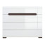 Комод Ацтека KOM4S/8/11 N Білий/білий глянець ВМК (БРВ) Україна