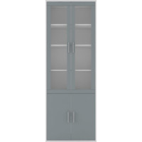 Витрина Кабы REG 2W2D/79/220 Пепельный / антрацит Гербор (Gerbor) Украина