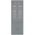 Витрина Кабы REG 2W2D/79/220 Пепельный / антрацит Гербор (Gerbor) Украина