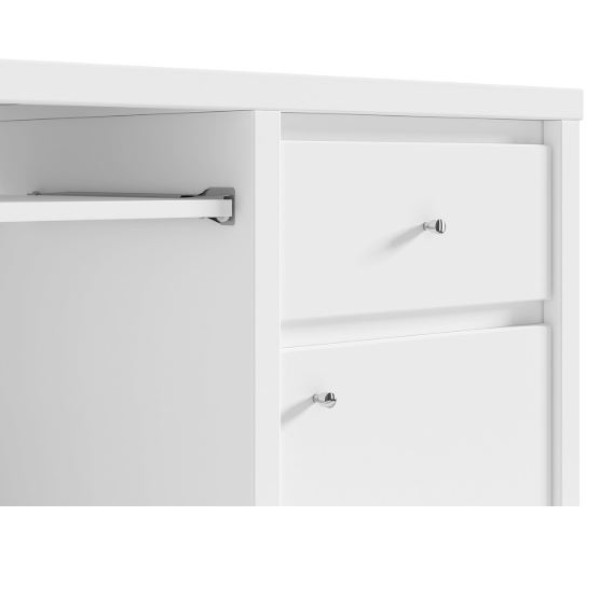 Стол компьютерный Кристина BIU1D1S/120 Белый / белый глянец ВМК (БРВ) Украина