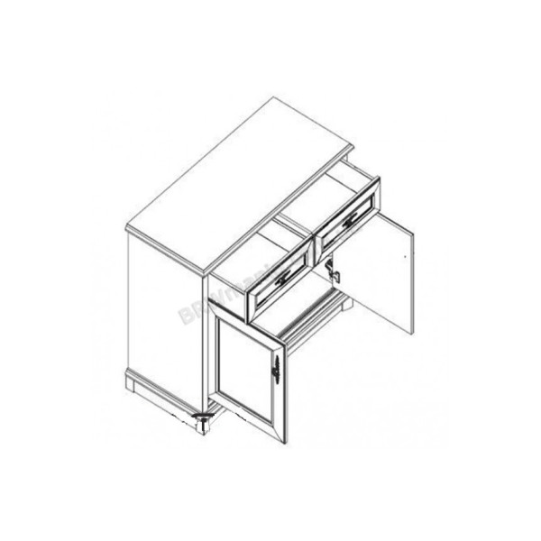 Комод Соната 2d/2s Каштан Гербор (Gerbor) Украина