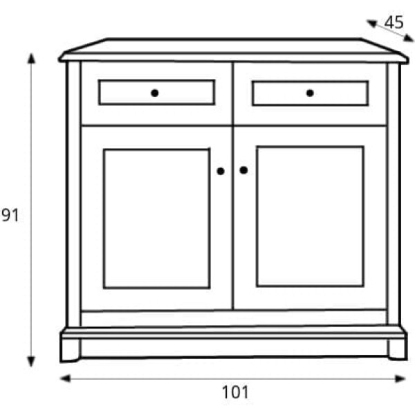 Комод Соната 2d/2s Каштан Гербор (Gerbor) Украина
