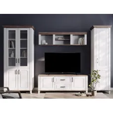 Гостиная Канди Белый альпийский / дуб стерлинг / белый матовый ВМК (БРВ) Украина