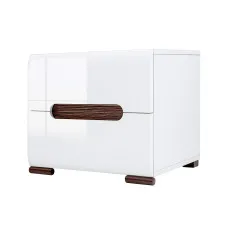 Тумба прикроватная Ацтека KOM2S/4/5 N Белый/белый глянец ВМК (БРВ) Украина