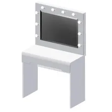 Стіл візажисти Білий / білий глянець ВМК (БРВ) Україна