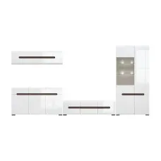 Набір меблів у вітальню Ацтека N77857 Білий / білий глянець ВМК (БРВ) Україна