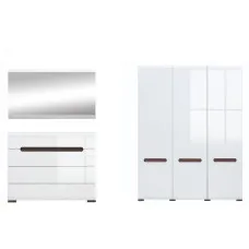 Набір меблів у вітальню Ацтека N77892 Білий / білий глянець ВМК (БРВ) Україна