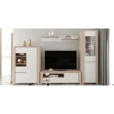 Стенка в гостиную Бордо Дуб санремо светлый / нимфеа альба Гербор (Gerbor) Украина