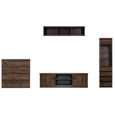 Набір меблів у вітальню Джулі N77883 Венге магія / дуб конкордія ВМК (БРВ) Україна