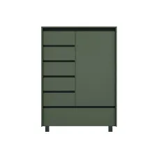 Комод Лаундж REG1D5S1K Зеленый дымчатый/черный Гербор (Gerbor) Украина