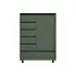 Комод Лаундж REG1D5S1K Зеленый дымчатый/черный Гербор (Gerbor) Украина