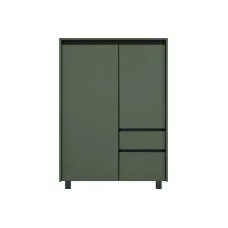 Комод Лаундж REG2D1S1K Зеленый дымчатый/черный Гербор (Gerbor) Украина