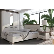 Набір меблів у спальню Марсель Ясен сніговий / дуб сонома трюфель Гербор (Gerbor) Україна
