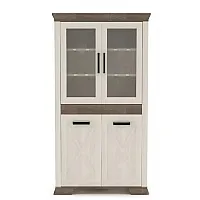 Вітрина Марсель REG2D2W Ясен сніговий / дуб сонома трюфель Гербор (Gerbor) Україна