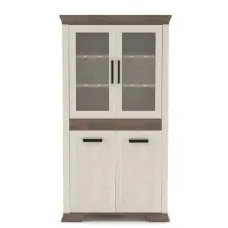 Вітрина Марсель REG2D2W Ясен сніговий / дуб сонома трюфель Гербор (Gerbor) Україна