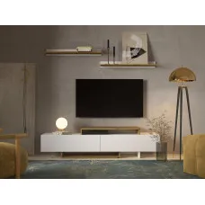 Гостиная Милана Нимфея Альба / дуб Артизан (Gerbor) Украина