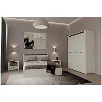 Набір меблів у спальню Селена N100037 Ясен сніговий / дуб ансберг темний Гербор (Gerbor) Україна