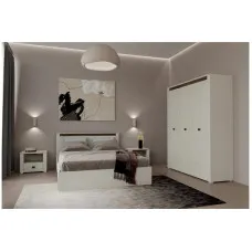 Набір меблів у спальню Селена N100037 Ясен сніговий / дуб ансберг темний Гербор (Gerbor) Україна