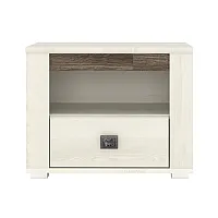 Тумба ліжкова Селена Ясень сніжний/дуб ансберг Гербор (Gerbor) Україна