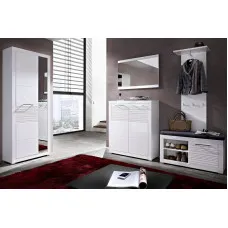 Набір меблів у передпокої Флеймс N77900 Білий/білий глянець ВМК (БРВ) Україна