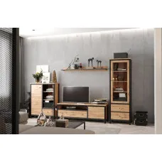 Набор мебели в гостиную Чос N9961 Дуб Тахо / черный Гербор (Gerbor) Украина