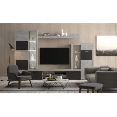 Гостиная Альпин Бетон ательер/антрацит Гербор (Gerbor) Украина