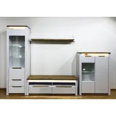 Вітальня Соломія Дуб тахо / німфея альба / білий глянець ВМК (БРВ) Україна