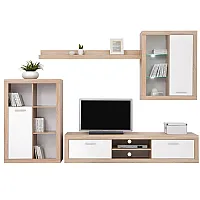 Вітальня з підсвічуванням Сансет Дуб сонома/німфея альба ВМК (БРВ) Україна