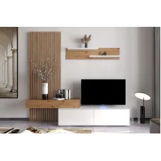 Стенка в гостиную Ребека Дуб артизан/нимфеа альба Гербор (Gerbor) Украина