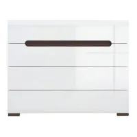 Комод Ацтека KOM4S/8/11 N Білий/білий глянець ВМК (БРВ) Україна
