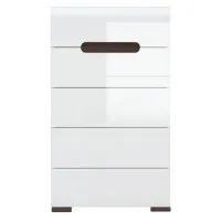 Комод Ацтека KOM5S/10/6 N Білий/білий глянець ВМК (БРВ) Україна