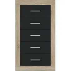 Комод Сара KOM5S Дуб сонома / антрацит Гербор (Gerbor) Украина