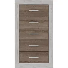 Комод Сара KOM5S Сосна каньон/дуб сонома трюфель Гербор (Gerbor) Украина