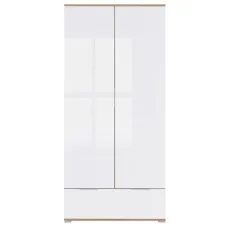 Шафа платтяна Злата SZF2D1S Дуб тахо/білий матовий ВМК (БРВ) Україна