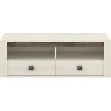 Тумба RTV Селена RTV130 Ясен сніжний/дуб ансберг Гербор (Gerbor) Україна