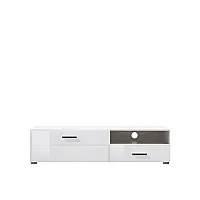 Тумба РТВ Ушер RTV1D1SL Німфеа альба/білий глянець Гербор (Gerbor) Україна