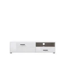 Тумба РТВ Ушер RTV1D1SL Німфеа альба/білий глянець Гербор (Gerbor) Україна