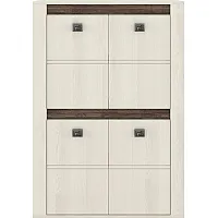 Тумба Селена REG4D Ясен сніжний/дуб ансберг Гербор (Gerbor) Україна