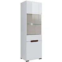 Вітрина Ацтека REG1W1D/21/6 з підсвічуванням Білий/білий глянець ВМК (БРВ) Україна