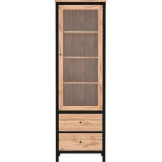 Вітрина Чес REG1W2S Дуб Тахо / чорний Гербор (Gerbor) Україна