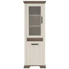 Вітрина Марсель REG1D1W Ясен сніговий / дуб сонома трюфель Гербор (Gerbor) Україна