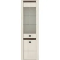 Вітрина Селена REG1D1W Ясен сніговий / дуб ансберг Гербор (Gerbor) Україна