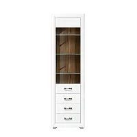 Витрина с подсветкой Маркус REG1W3S Джанни / дуб каменный ВМК (БРВ) Украина