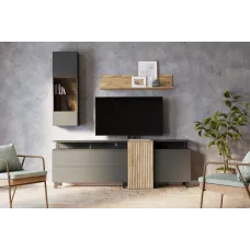 Вітальня АРС міні Антрацит / елегантний сірий / дуб крафт тобако / дуб крафт золотий ВМК (БРВ) Україна