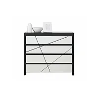 Комод Каспіан МДФ KOM4S Венге магія / Білий сніг ВМК (БРВ) Україна